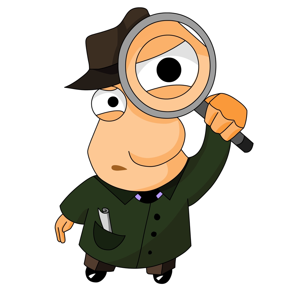 clipart magnifying glass detective - photo #48